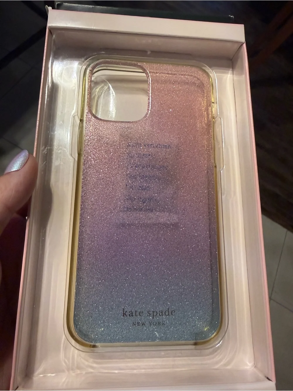 Kate Spade iPhone Hardshell Ombre Glitter Case for iPhone 12 / 12 Pro